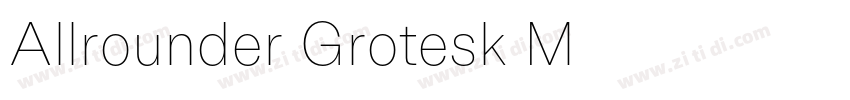 Allrounder Grotesk M字体转换